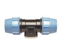 SOMATHERM FOR YOU, Raccord Té Femelle 1/2" pour tube PE Ø20 mm - Polypropylène haute résistance - Étanchéité avec joint nitrile - Pression 16 bars - Idéal irrigation et arrosage