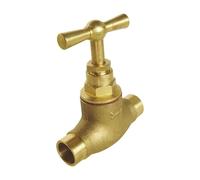 SOMATHERM FOR YOU - Robinet à souder pour tube cuivre D12 - Tête à potence - En laiton brut