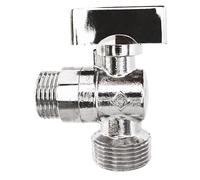 SOMATHERM FOR YOU, Robinet à sphère pour machine à laver - Mâle 1/2" à Mâle 3/4" - Corps en laiton chromé - Manette ABS 1/4 de tour - Installation rapide - Norme ACS - Durable et esthétique
