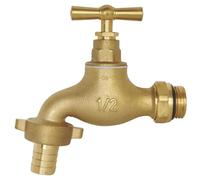 SOMATHERM FOR YOU - Robinet d'arrosage orientable - étanchéité garantie - poignée plate réversible - Mâle 15/21 - Mâle 20/27 - En Laiton brossé