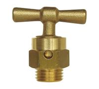 SOMATHERM FOR YOU, Robinet purgeur 8/13 en laiton - Raccord mâle 1/4 - Durable et résistant à la chaleur - Température max 80°C - Idéal pour eau chaude et froide - Purge efficace