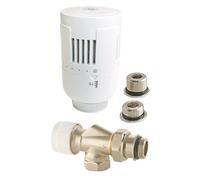 SOMATHERM FOR YOU, Robinet thermostatique T301 équerre inversée universel 3/8 ou 1/2, contrôle précis de la température, compatible M30x1,5, installation facile, étanchéité parfaite