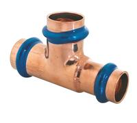 SOMATHERM FOR YOU, Té réduit en cuivre à sertir FFF Ø16 Ø14 - Raccords de plomberie en cuivre pour installations sanitaires, durable et facile à installer, couleur cuivrée