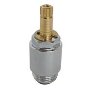 SOMATHERM FOR YOU, Tête de robinet Mâle M18/125, 12 crans, compatible Porcher, pour eau chaude et froide, Ø vis croisillon M4, idéal pour la robinetterie sanitaire, gris/argent