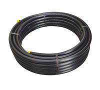 SOMATHERM FOR YOU, Tube polyéthylène NF bandes bleues Ø25 mm - Couronne 25 m - Pression PN 16 - Conforme EN 12201 - Idéal pour distribution d'eau potable enterrée