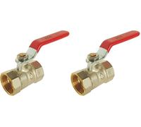 SOMATHERM FOR YOU, Vanne à sphère Double Femelle 3/4" - Économie et fiabilité - PN 16 - Étanchéité par double joints toriques - Corps en laiton CW617N - Garantie 3 ans - Température -5°C à +90°C