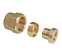 SOMATHERM Raccord a compression PER droit Femelle a écrou tournant Ø 25 G