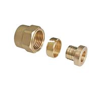 Raccord écrou tournant PER à compression 12mm x 15/21 - 1/2" Fixoconnect