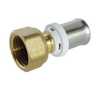 Raccord droit à Sertir pour tube Multicouche Ø16 - Ecr; tournant F15/21