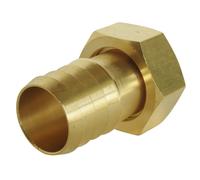 SOMATHERM FOR YOU, Raccord cannelé droit 1" avec écrou tournant pour tuyau d'arrosage Ø intérieur 25mm - Corps en laiton durable, facile à connecter, idéal pour une utilisation extérieure