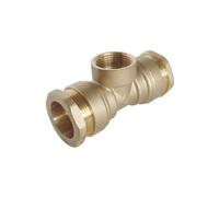 SOMATHERM FOR YOU, Raccord Té Femelle 1" en laiton pour tube PE Ø32 mm - Triple raccordement à 90° - Pression 20 bars - Température -10° à +80°C - Étanchéité optimale - Garantie 5 ans