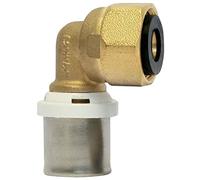 Somatherm - Raccord Multicouche à sertir - Raccord Multicouche à sertir Coude Femelle écrou libre Ø16x2,0 - 1/2" (15/21) -