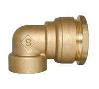 Somatherm - Raccords Laiton tubes PEHD - Coude laiton 90° femelle 3/4" (20/27) pour tube PE Ø25 -