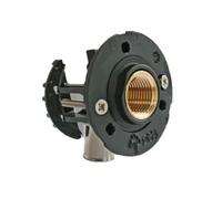 Somatherm - Sortie de cloison PER - FIXOPLAC Ciel de douche - PER Ø12 coudé à sertir - Femelle 1/2" (15/21) -