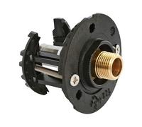 Somatherm - Sortie de cloison PER - FIXOPLAC Robinet WC- PER Ø12 droit à sertir - Mâle 3/8" (12/17) -