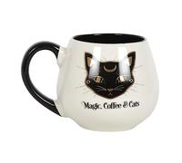 Something Different Halloween Magic & Cats Tasse Gothique en Céramique pour Adultes - Tasse à Café Mignonne en Forme de Chat Noir et Blanc - Tasse à Chat Inhabituel