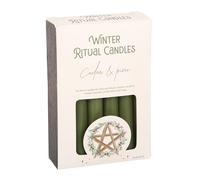 Something Different Wholesale - Bougies rituelles d'hiver en cèdre et pin - Rituels de vacances païennes - Bougies inspirées de la nature