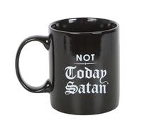 Something Different Wholesale Mug « Not Today Satan » - Gamme Gothic Elegance in DarkMatter | Tasse humoristique en céramique, motif invités à capuche | Cadeau gothique unique