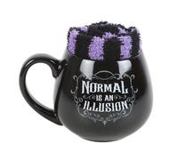 Something Different Wholesale Wicked Mug et chaussette - Embrassez le côté obscur avec motif effrayant - Confortable