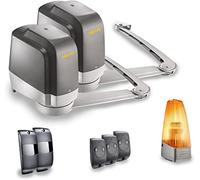 Somfy 1241430 - Pack de motorisation pour Portail battant Lockyvia Line | avec 3 télécommandes Keytis, 1 feu Orange et 1 Jeu de cellules photoélectriques | Compatible app Tahoma