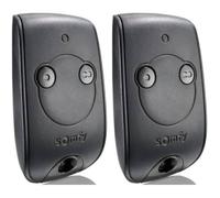 Somfy 1841026 - Télécommande Keytis RTS 2 canaux | pour contrôler 2 Moteurs RTS de portails et Portes de Garage (Lot de 2)
