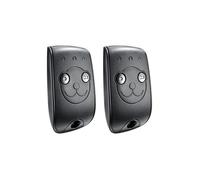 Somfy 1841026 - Télécommande Keytis RTS 2 canaux pour contrôler 2 Moteurs RTS de portails et Portes de Garage (Lot de 2)