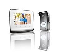 somfy 1870996 - Visiophone V350, Interphone vidéo avec Vision Nocturne, Design épuré, Mémoires d'images, Caméra Grand Angle, Contrôle jusqu'à 5 équipements RTS, Écran 7 Pouces
