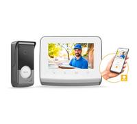SOMFY 1871229 - Visiophone V350 Connect, Interphone connecté - Ecran 7"" - Vision nocturne - Gestion des visites par smartphone -