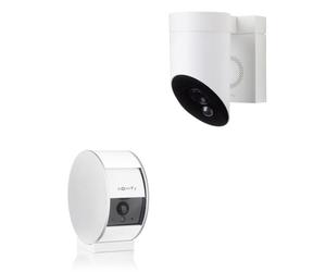 SOMFY 1875252 - 1 caméra intérieure Somfy Indoor Camera et 1 extérieure Somfy Outdoor Camera blanche - Somfy Protect