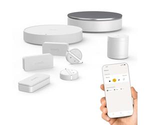 Somfy 1875280 - Home Alarm Essential - Système d'Alarme Maison sans Fil Connecté WiFi - 3 IntelliTAG - 1 détecteur de Mouvement - 2 Badges télécommandes - Compatible Alexa, Assistant Google et Tahoma