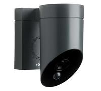 SOMFY 1875326 - Outdoor Camera grise 2 - Caméra de surveillance extérieure wifi - 1080p Full HD - Sirène 110 dB - Branchement