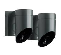 SOMFY 1875341 - 2 Outdoor Camera grises 2 - Caméras de surveillance extérieures sans fil - Sirène 110 DB - Branchement Possible sur