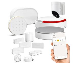 SOMFY 1875348 - Home Alarm Advanced - Pack video extérieur - Alarme Maison GSM sans Fil Connecté Wifi - Caméra de surveillance