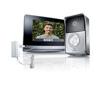 Somfy 2401446 V500 Kit portier video avec ecran tactile, Noir/Gris Metallise, 7 Pouces