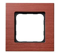 Somfy 9015236 - Cadre PVC couleur merisier pour Commande murale Smoove - Fabriqué en France