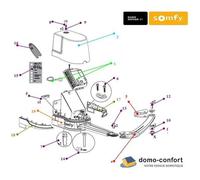 SOMFY 9015570 Sachet d'accessoires visserie EVOLVI