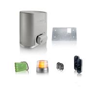 Motorisation professionnelle Elixo Smart io - Pack confort pour portail coulissant - Livrée avec 2 télécommandes, feu orange, photocellules et batterie de secours