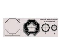 SOMFY - Jeu d'adaptation moteur pour LT 50 tube Selve, Imbac octo 70 somfy - 9410336