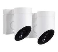 Somfy Caméras Outdoor Camera 2 – Full HD, détection intelligente, sirène 110 dB – Lot de 2 blanches