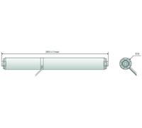 SOMFY, moteur LW25-B44, référence 10000032, moteur central pour stores plissés, stores enrouleurs et stores vénusiens, adapté aux surfaces jusqu'à 3 m²