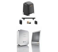 Somfy - Motorisation Slidymoove 600 solaire pour portail coulissant, Motorisation portail coulissant française, Vantail max 8m, Kit solaire inclus pour motoriser vos portails sans alimentation 230V
