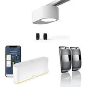 Somfy Pack Moteur Porte de garage Serenia® 700 io | 2 Télécommandes Keytis + 1 Box domotique Tahoma Switch pour Contrôle à Distance + 2 Cellules pour Détection d'Obstacles