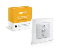 Somfy Smoove 1 RTS Pure - Interrupteur mural 1 canal pour stores, rideaux et volets motorisés RTS - Montage facile sur le mur ou la surface - Installation simple, aucun électricien nécessaire