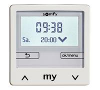 Somfy Interrupteur horaire électronique Chronis Smoove IB+ Pure White sans cadre