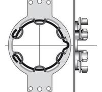 Support D50 Entraxe 100 Mm Somfy - Pour volet roulant