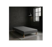 Somier tapissier 140x190 Gris