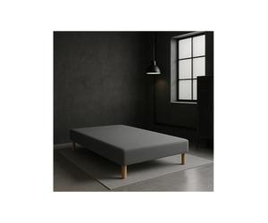 Somier tapissier 140x190 Gris
