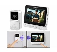 Somikon Visiophone sans fil VSA-450 avec écran IPS - coloris blanc