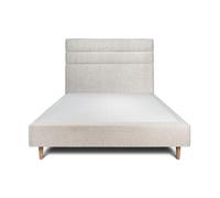 Sommeil de plomb Lit 2 places sommier tapissier - Beige