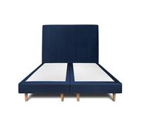 Sommeil de plomb Lit 2 places velours - Bleu